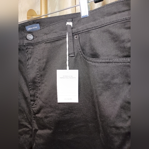 🩷 JCrew 10" highest-rise toothpick jean in true black 37 (Size 24) - Picture 5 of 11